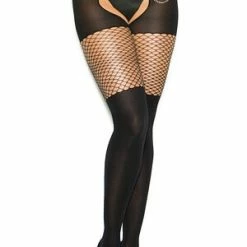 Elegant Moments Queen Diamond Net Pantyhose
