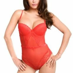 Velvet Kitten Red In Your Lace Teddy