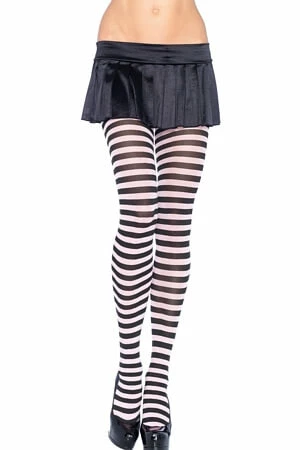 LEG AVENUE Diva Nylon Striped Tights 4 LEG AVENUE Diva Nylon Striped Tights - Image 2