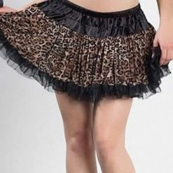 Seven 'til Midnight Leopard Print Mesh Crinoline Petticoat