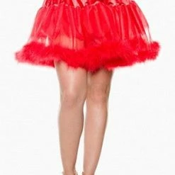 Seven 'til Midnight Multi-Layer Petticoat W/ Marabou Trim