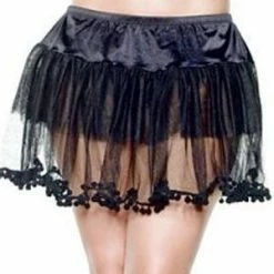 Seven 'til Midnight Black Pompom Petticoat