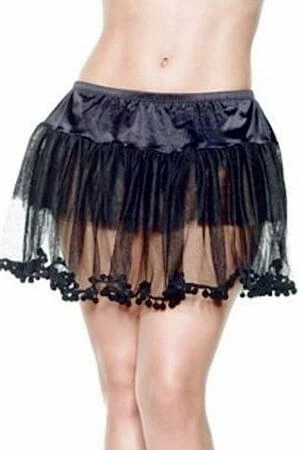 Seven 'til Midnight Black Pompom Petticoat 3 Seven 'til Midnight Black Pompom Petticoat