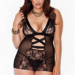 ICollection Queen Cross Bands Chemise