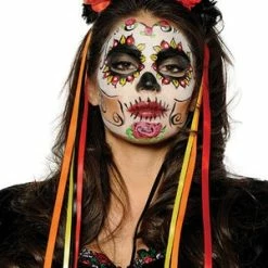 Underwraps Costumes Ribbon Skull Headband