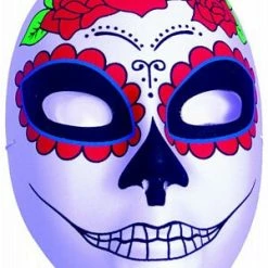 Underwraps Costumes Sinister Smile Sugar Skull Mask