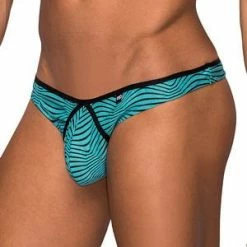 Male Power Sea Blue Radiate Thong