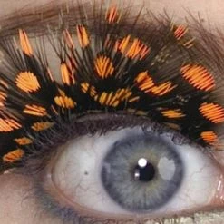 Rubies Orange Spotted Eyelashes