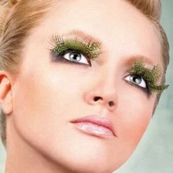 Baci Lingerie Light Green Feather Eyelashes