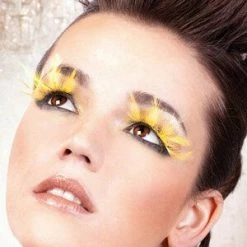 Baci Lingerie Yellow Feather Eyelashes