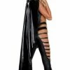 Forplay Black Metallic Hooded Cape -Lingerie Diva shop 1590914 600x