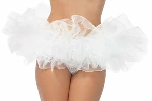 LEG AVENUE White Mini Tutu 4 LEG AVENUE White Mini Tutu - Image 2