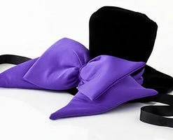 Forplay Vampire Hat With Purple Bow