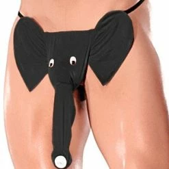 Male Power Men's Black Elephant G-String