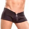 Male Power Men's Black Lycra Zip Short -Lingerie Diva shop 1604246 600x