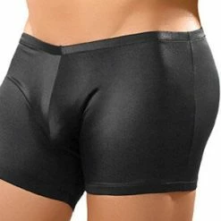 Male Power Mens Black Lycra Pouch Short