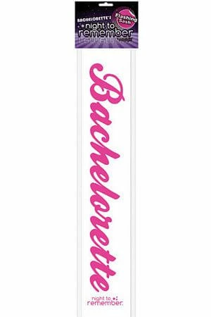 Eldorado Flashing Night To Remember Bachelorette Sash 3 Eldorado Flashing Night To Remember Bachelorette Sash
