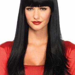 LEG AVENUE Black Long Wig