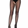 LEG AVENUE Plus Mercedes Sheer Crotchless Pantyhose -Lingerie Diva shop 1905 01 001 300x