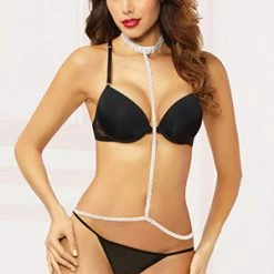 Seven 'til Midnight Rhinestone Choker Harness