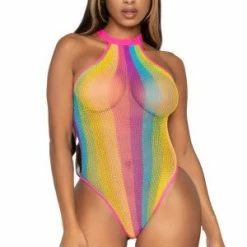 LEG AVENUE Daydream Rainbow Bodysuit