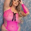Yelete Plus Size Bold And Beautiful Bow Inset Teddy -Lingerie Diva shop 818JT282Q FUS l 300x