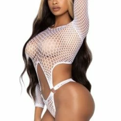 LEG AVENUE Bad Babe Suspender Bodysuit -Lingerie Diva shop 89289 004 002 300x