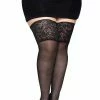 LEG AVENUE Plus Stay Up Thigh Hi -Lingerie Diva shop 9750Q 01 001 300x