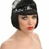 Rubies Forum Novelties Black Sequin Flapper Headband -Lingerie Diva shop LD479007tny 600x