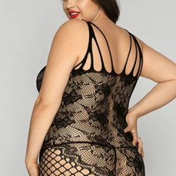 Velvet Kitten Queen Ultra Sexy Lace And Fishnet Bodystocking -Lingerie Diva shop P81171XVK 3 300x