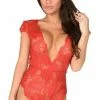 Velvet Kitten Red Hot Deep V Teddy -Lingerie Diva shop lg 3485vk red hot teddy 1 300x