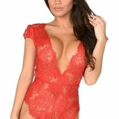 Velvet Kitten Red Hot Deep V Teddy