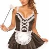 Velvet Kitten Maid For You Costume 2 Velvet Kitten Maid For You Costume -Lingerie Diva shop lg 3494VK black white maid costume set dress stockings tickler front2 300x
