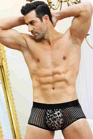 Velvet Kitten Leopard Net Men's Brief 4 Velvet Kitten Leopard Net Men's Brief - Image 2