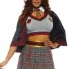 LEG AVENUE Spellbinding School Girl Costume -Lingerie Diva shop lg 86761LEG spellbinding schoolgirl costume plaid front 300x